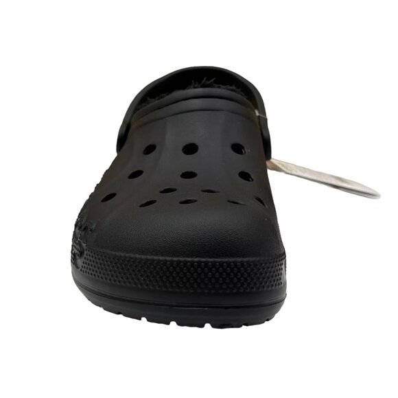 Crocs Men\'s Baya Lined Clog Size 9 Black Slip-on Faux Fur Fuzzy Warm Comfortable main image 5